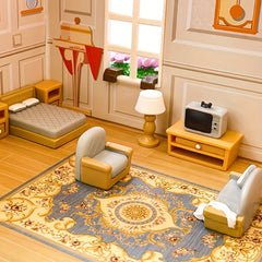 10pcs Furniture Mini Ornaments Home Decor Small Sofa TV Cabinet Bed Table Lamp