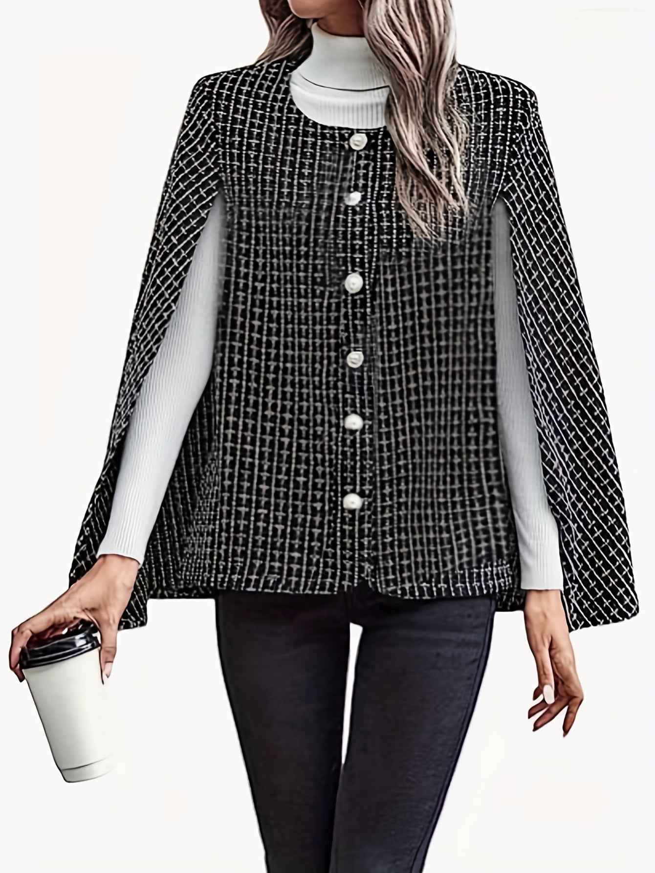 Long Sleeve Blazer Single Breasted Open Front Outerwear Women's