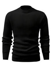 Men's Casual Round Neck Pullover Sweater For Fall Winter