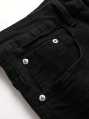 Men's Slim Fit Classic Jeans - Medium Stretch Denim Pants