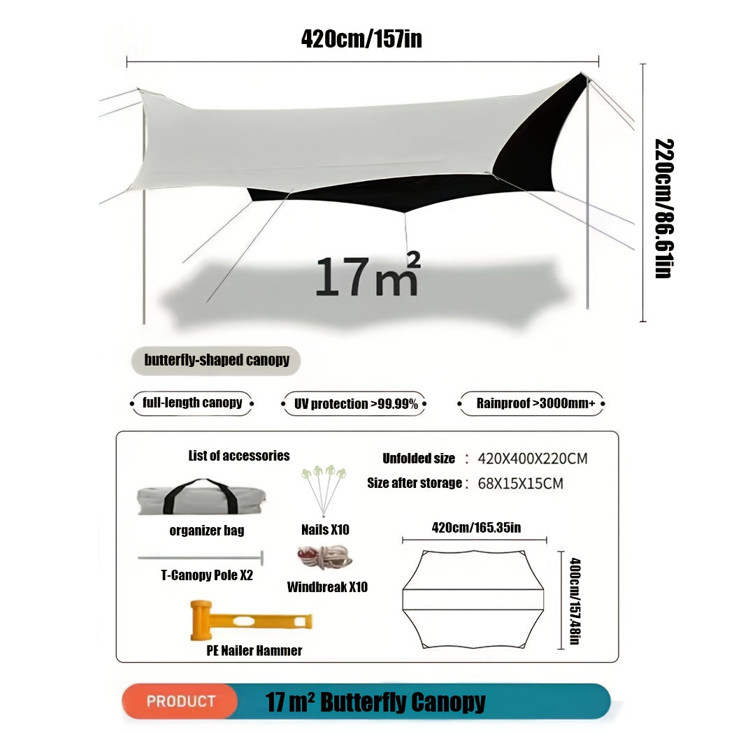 Waterproof Canopy Tent for Outdoor Picnic Camping Hiking