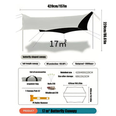 Waterproof Canopy Tent for Outdoor Picnic Camping Hiking