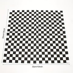 20Pcs Disposable Checkered Square Napkins for Bathroom Hotel Kitchen Party