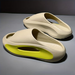Men's Non Slip Platform Slides Soft Sole Cloud Slides Indoor Outdoor