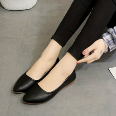 Women's Pointed Toe Flat Shoes Soft Slip-On Casual Walking Flats
