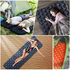 WESTTUNE Outdoor Sleeping Pad Camping Inflatable Mattress With Pillows