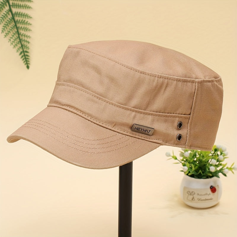 Solid Cotton Newsboy Hat Lightweight Flat Cap
