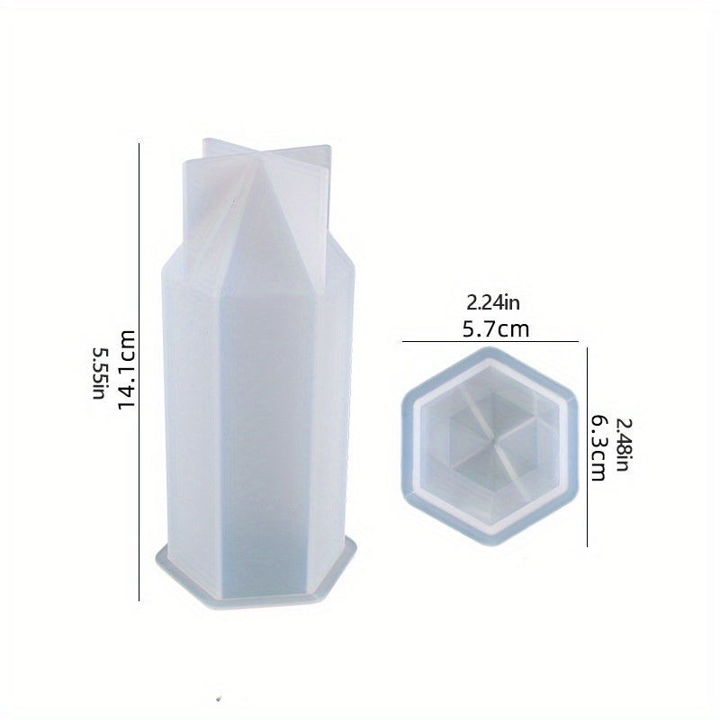Hexagonal Vertebrae Candle Making Silicone Mold