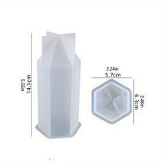 Hexagonal Vertebrae Candle Making Silicone Mold