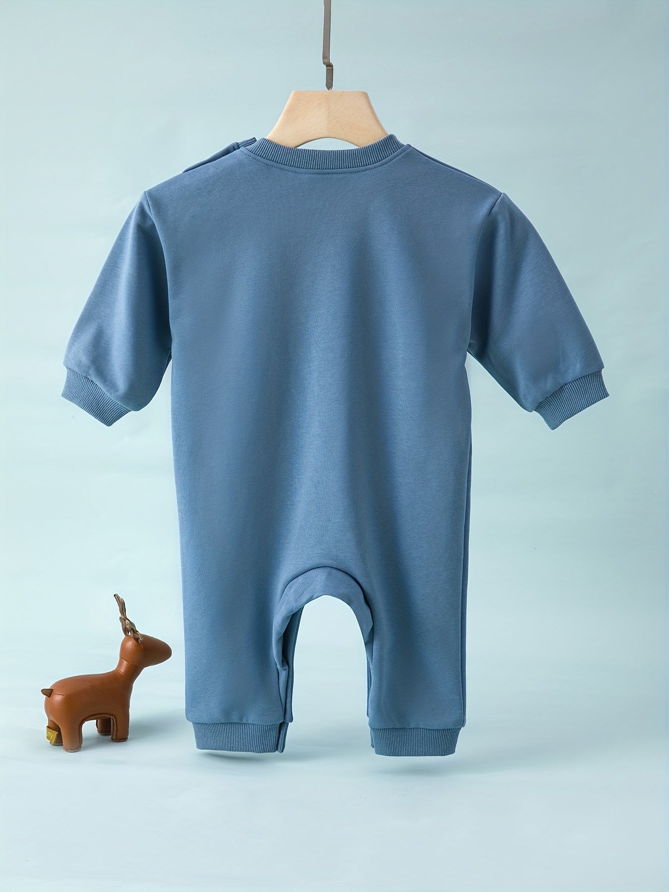 Baby Autumn Long Sleeve Pocket Jumpsuit Cotton Romper