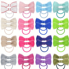 50pcs Bowknot Hair Rope Vintage Hair Accessories
