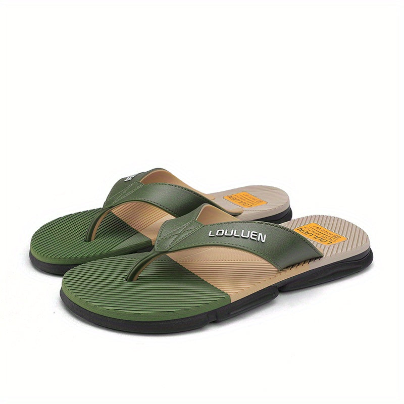 Men's Thong Sandals Non Slip Flip flops for Indoor Outdoor Beach Shower