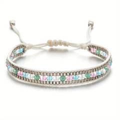 Boho Wrap Bracelet Glass Seed Beads Hand Woven Colorful Friendship Bracelet