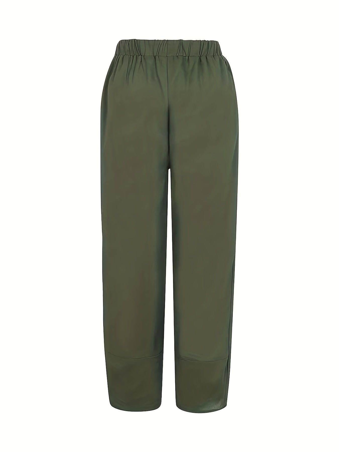 Graphic Print Elastic Waist Pants for Women