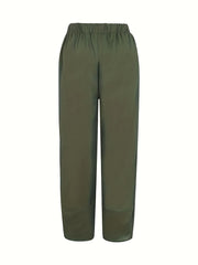 Graphic Print Elastic Waist Pants for Women