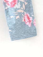 Floral Print Sleep Bottoms Soft & Comfy Elastic Waistband Pants