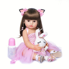 Silicone Body Reborn Baby Doll: Newborn Toy for Girls