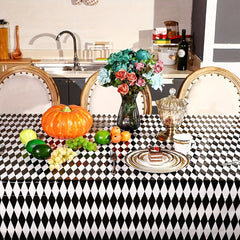 Plaid Plastic Tablecloth for Wonderland Tea Party