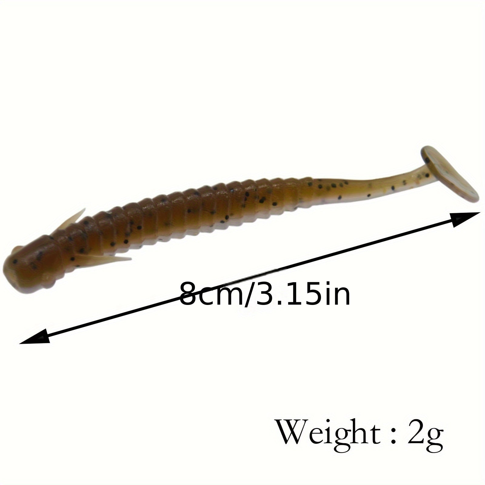 8pcs Paddle Tail Soft Lure Swimbait Fishing Freshwater Saltwater