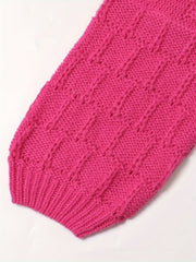 Casual Cardigan Women's Plus Solid Long Sleeve Open Front Chunky Knit