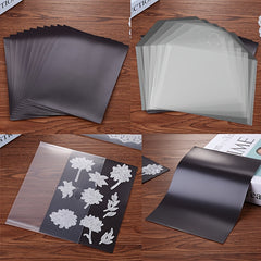 10pcs Magnetic Sheets/Plastic Bags for Scrapbooking Stamp Die Storage