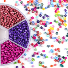 Elegant Toasted Lacquer Beads for Crafts 1box