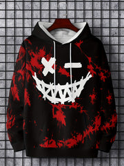 Grimace Print Hoodies For Men Graphic Hoodie With Kangaroo Pocket