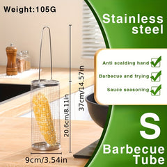 Stainless Steel BBQ Cage Grilling Net Outdoor Camping Barbecue Tool