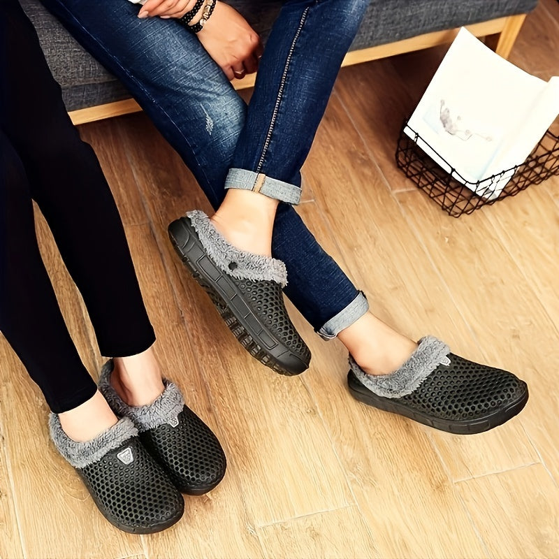 Women's Winter Clogs Plush Inner Comfort Slippers Indoor Outdoor Garden Slippers