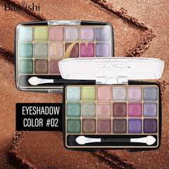 18 Eyeshadow Palette Matte Shimmer Metallic Textures Long Lasting