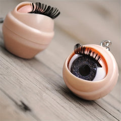 Pair of Terrifying Baby Eye Earrings with Blinking Movements