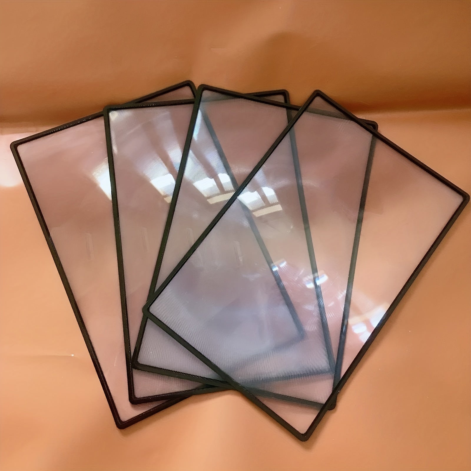 4pcs PVC Magnifying Glass 180x120 Business Card Type