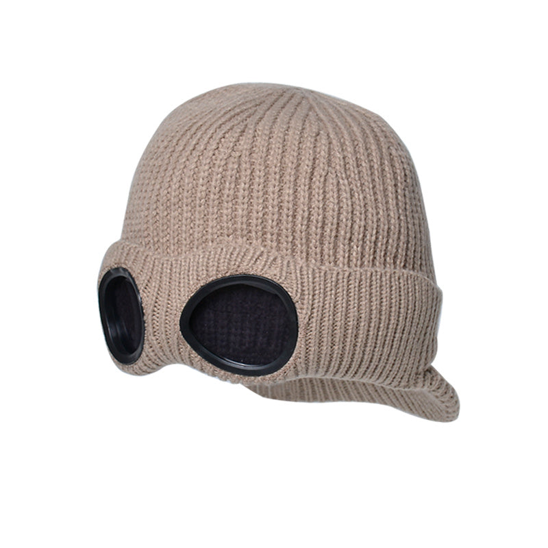 Women's Foldable Ear Protection Baseball Cap Knitted Warm Cold Hat