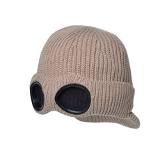 Women's Foldable Ear Protection Baseball Cap Knitted Warm Cold Hat