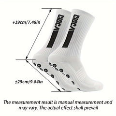 Non Slip Football Socks With Grip Pads - Breathable Outdoor Sports Socks