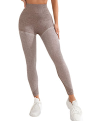 2 Pack Striped High Waist Yoga Leggings