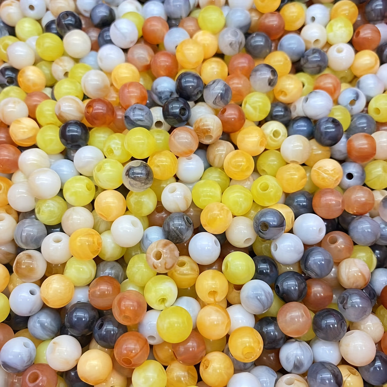 100pcs 8mm Acrylic Beads Double Beads DIY Jewelry Necklace Bracelet Earrings