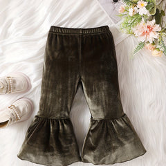 Boho Style Bell Bottom Pants for Baby Girls