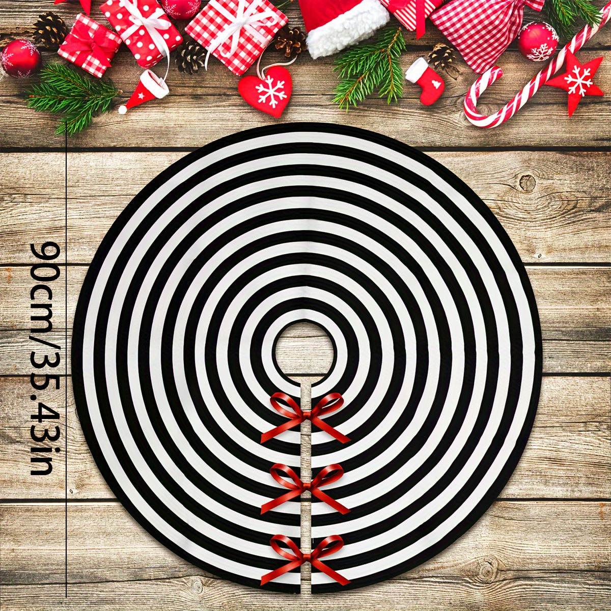 Christmas Tree Skirt Annual Rings Tree Mat Xmas Party Decorations