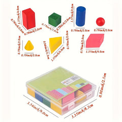 Geometry Building Blocks Toy Set for Mathematics Teaching