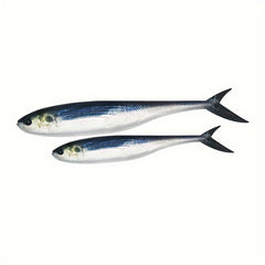 2pcs 12 Scissor Tail Fishing Lure 3D Printing Soft Bait Bionic Sea Fishing Bait