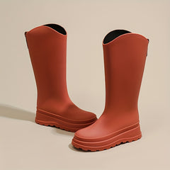 High Tube Non-slip Rain Boots Women's Rubber Water Shoes