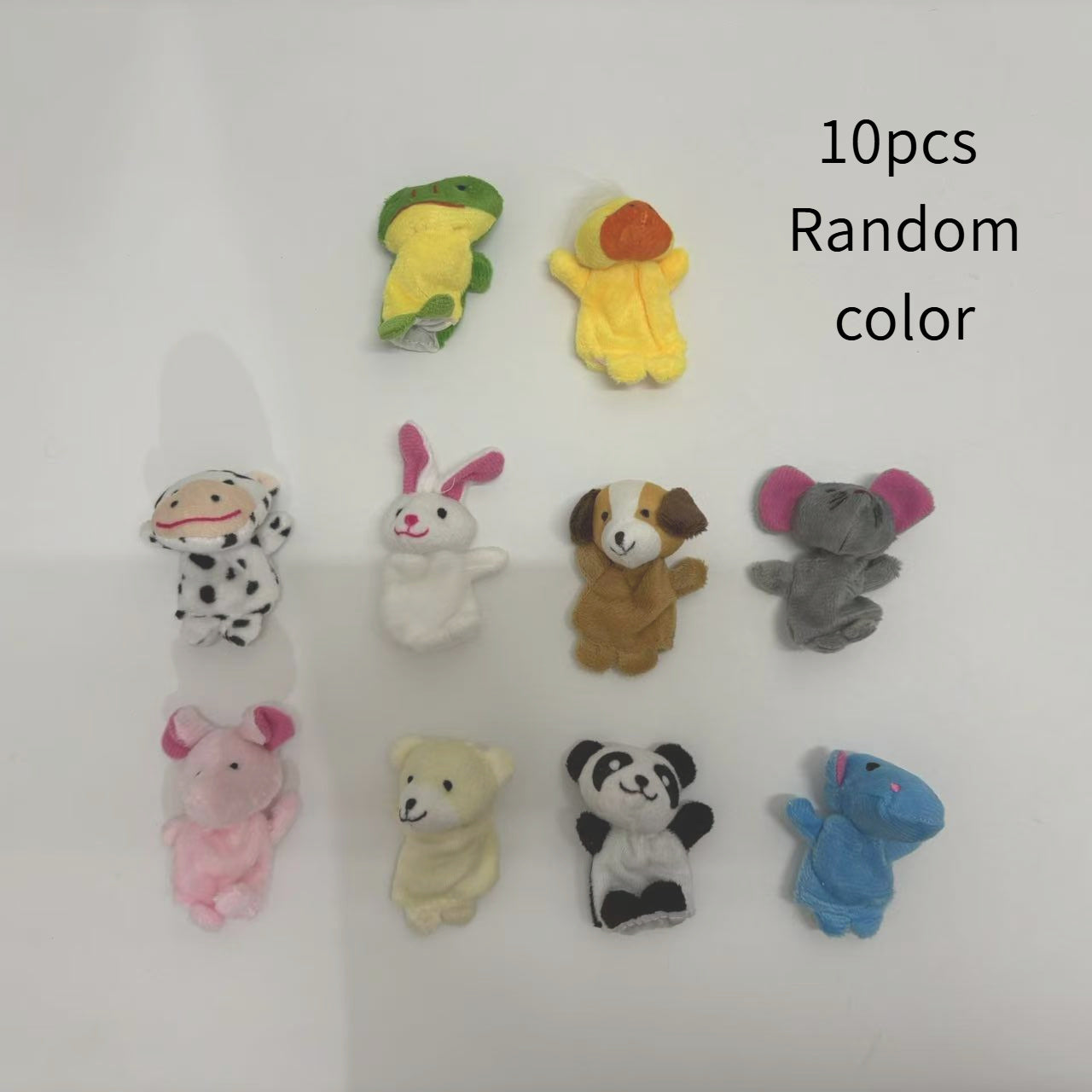 Plush Animal Puppets for Toddlers - Soft Stuffed Toys, Mixed Colors