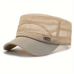 Breathable Mesh Sun Hat Fishing Hat Flat Top Outdoor Casual Hat