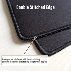 XL Gaming Mouse Pad Non Slip Rubber Base Stitched Edges - Home Office Gaming