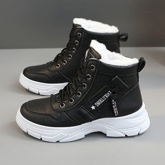 Women's Winter Snow Boots with Fleece Lining and Platform Sole