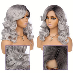 Loose Wave Lace Part Wig Synthetic Heat Resistant Full Wigs For Women