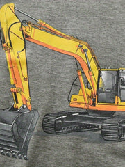 Boys Excavator Print Homewear Set Long Sleeve Top & Trousers