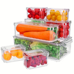 8pcs Mini Refrigerator Storage Boxes Set