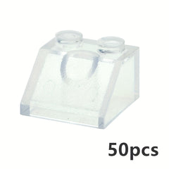 50pcs 2x2 Slope Brick Building Blocks Educational Assembly Toy 3039 Compatible